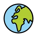 Globe Showing Europe Africa SVG Icon